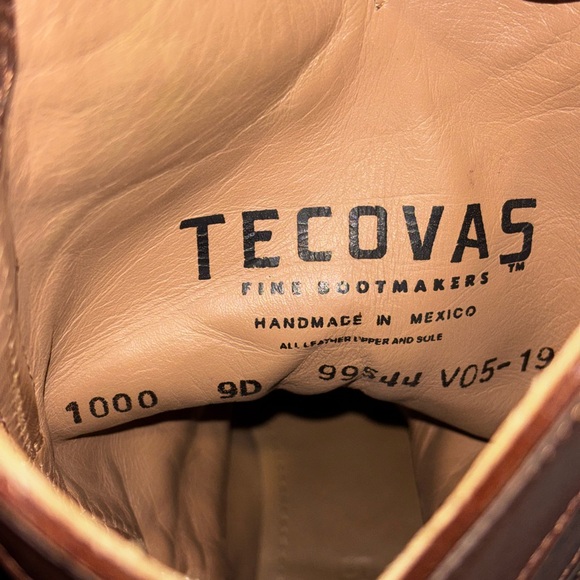 Tecovas "The Cartwright" Men's Cowboy Boots - Brown Leather Sz 9D - Picture 6 of 9